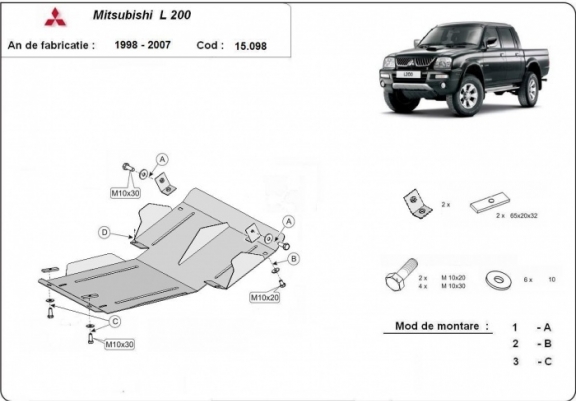 Scut motor metalic Mitsubishi L