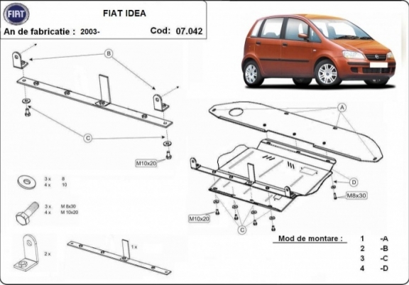 Scut cutie de viteză Fiat Idea