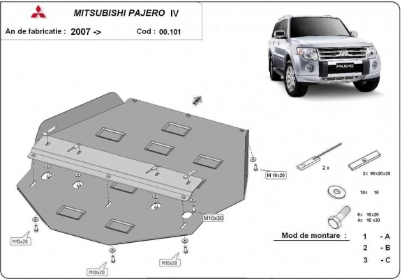 Scut cutie de viteză Mitsubishi Pajero IV (V80, V90)