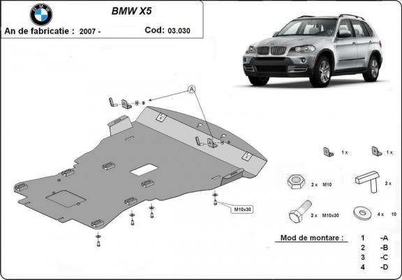 Scut motor metalic BMW X5