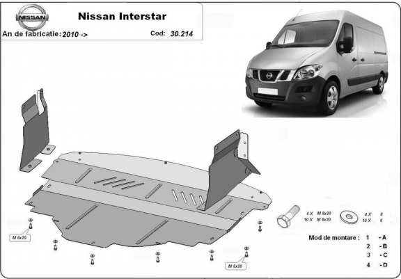 Scut motor metalic Nissan Interstar