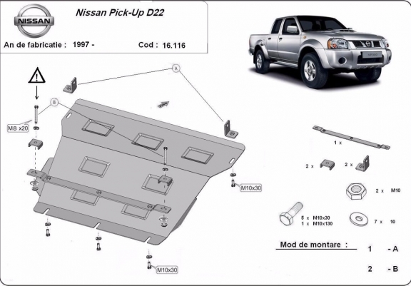 Scut motor metalic Nissan Pick Up (D22)