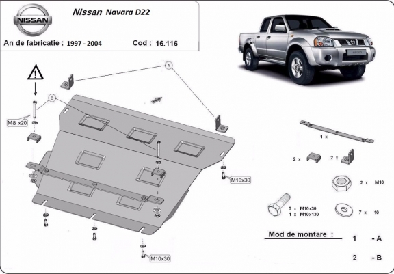 Scut motor metalic Nissan Navara D22