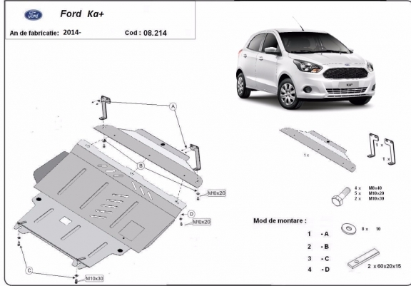 Scut motor metalic Ford KA+