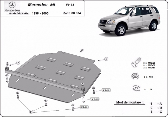 Scut cutie de viteză Mercedes ML W163