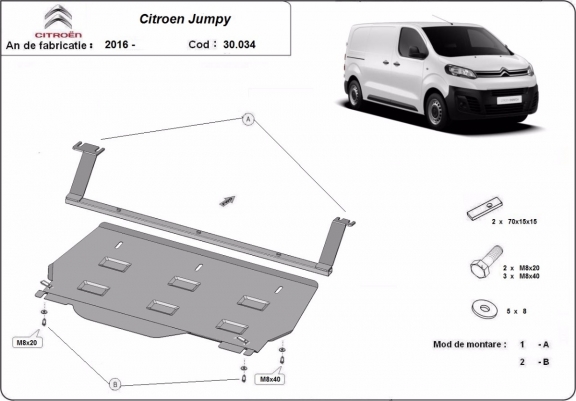 Scut motor metalic Citroen Jumpy