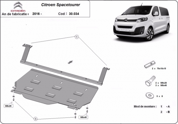 Scut motor metalic Citroen Spacetourer