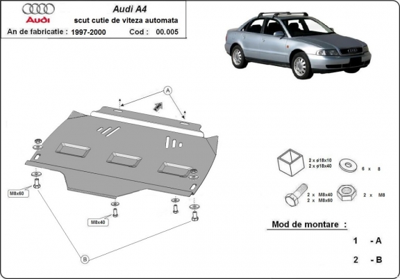 Scut cutie de viteză automată Audi A4 B5