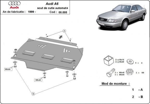 Scut cutie de viteză automată Audi A6