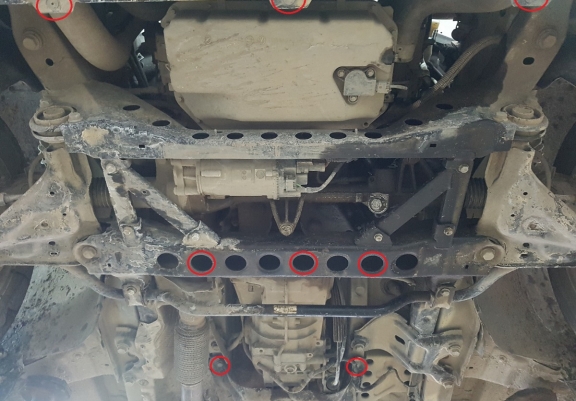 Scut motor metalic Mercedes Viano W447 - 2.2 D 4x2 (tracțiune spate)