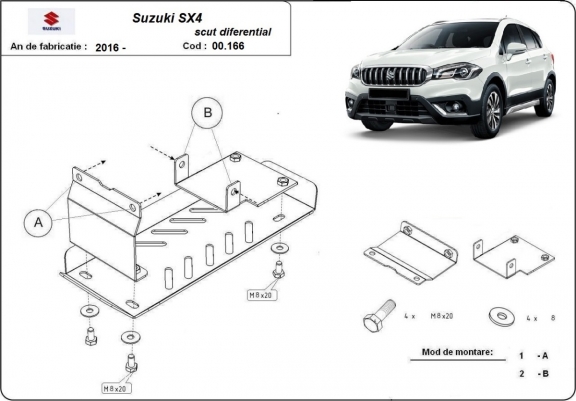 Scut diferențial Suzuki SX 4
