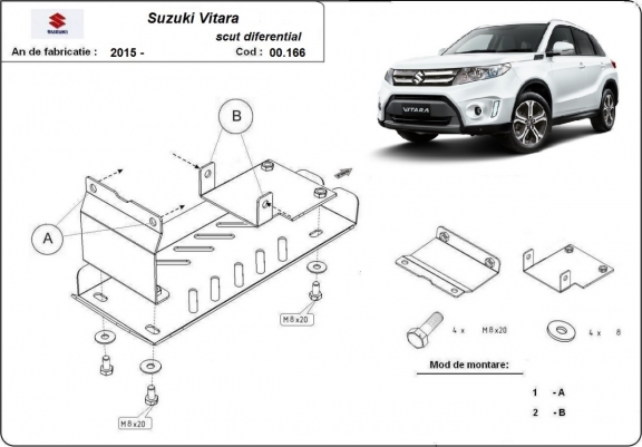 Scut diferențial spate Suzuki Vitara