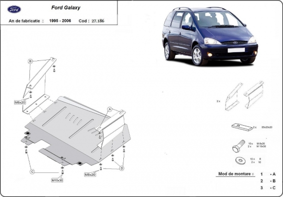 Scut motor metalic Ford Galaxy 1