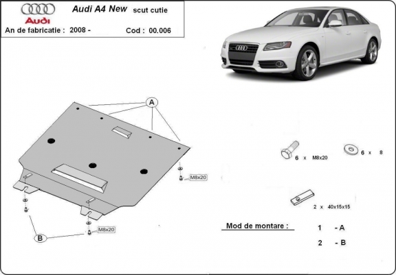 Scut cutie de viteză Audi A4 4 B8