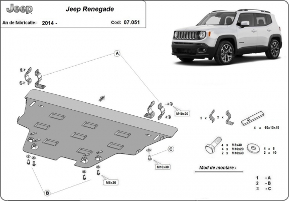 Scut Motor Metalic Jeep Renegade