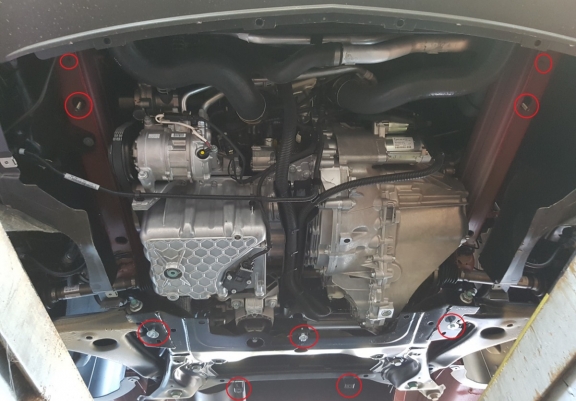 Scut motor metalic Mercedes Sprinter-Tracțiune  față