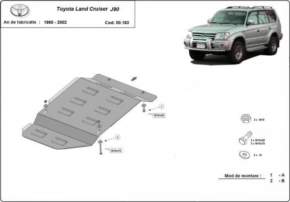 Scut cutie de viteză Toyota Land Cruiser J90