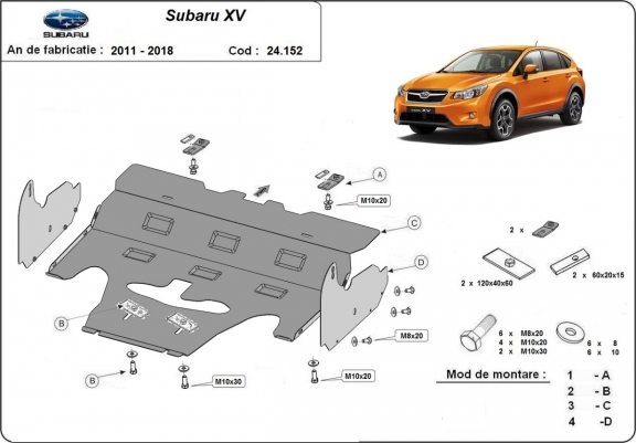 Scut motor metalic Subaru XV
