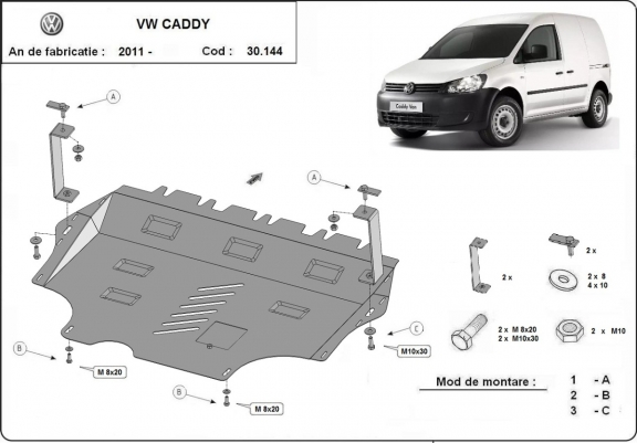 Scut motor metalic VW Caddy