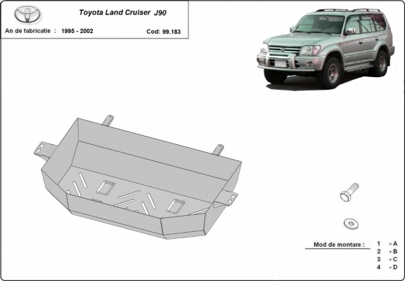Scut rezevor Toyota Land Cruiser J90