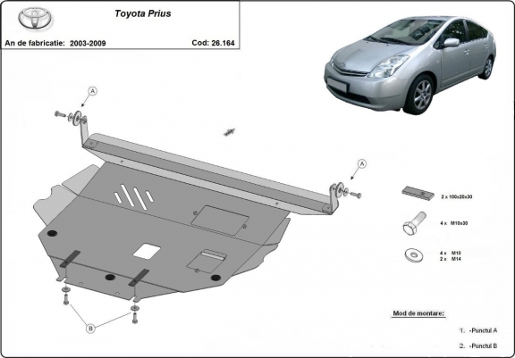 Scut motor metalic Toyota Prius