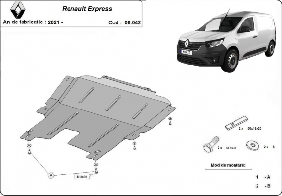 Scut motor metalic Renault Express