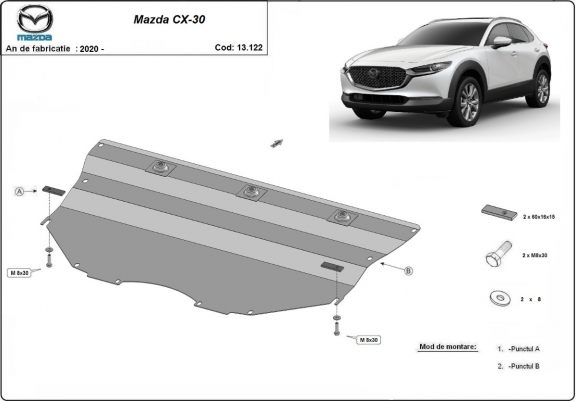 Scut motor metalic Mazda CX-30