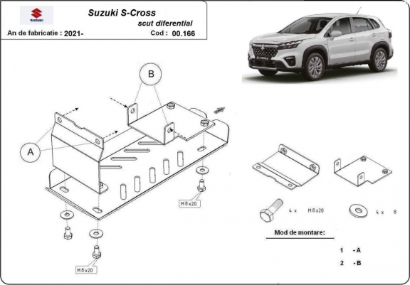 Scut diferențial spate Suzuki S-Cross