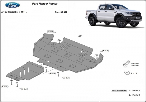 Scut motor metalic Ford Ranger Raptor