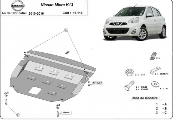 Scut motor metalic Nissan Micra