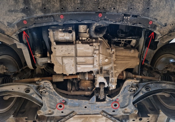Scut motor metalic Ford Fiesta VII