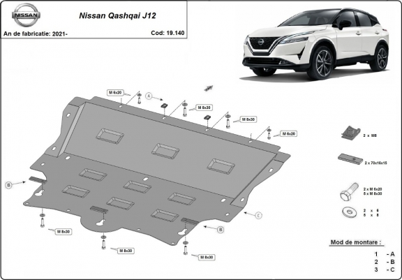 Scut motor metalic Nissan Qashqai J12