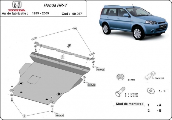 Scut motor metalic Honda HR-V 