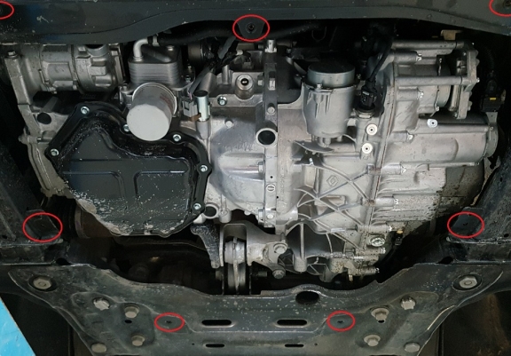 Scut motor metalic Mercedes EQT