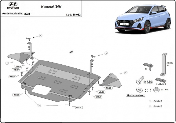 Scut motor metalic Hyundai i20